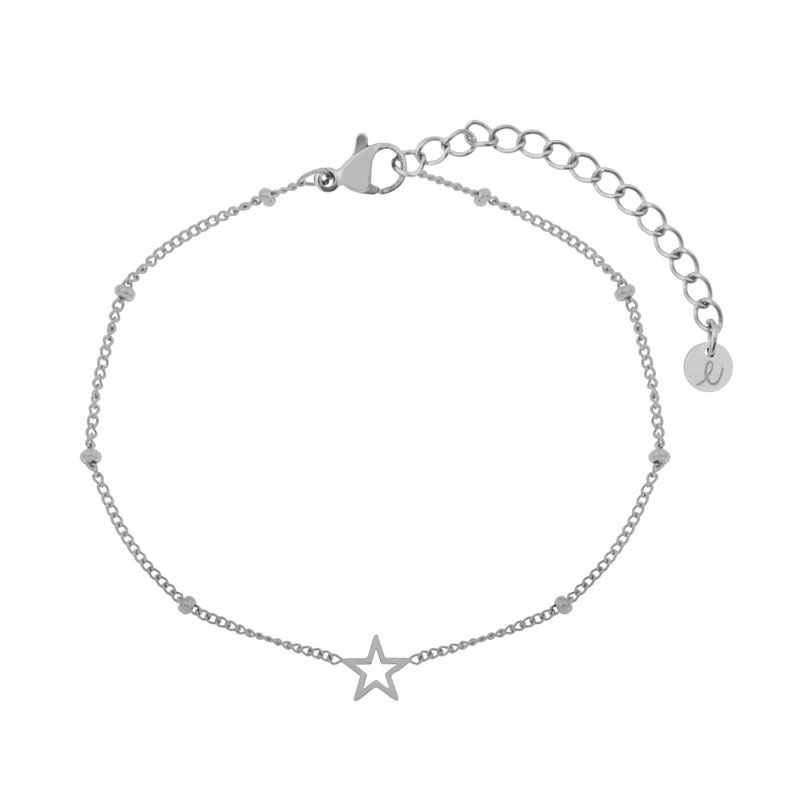 Bracelet share open star silver Bracelet share open star silver