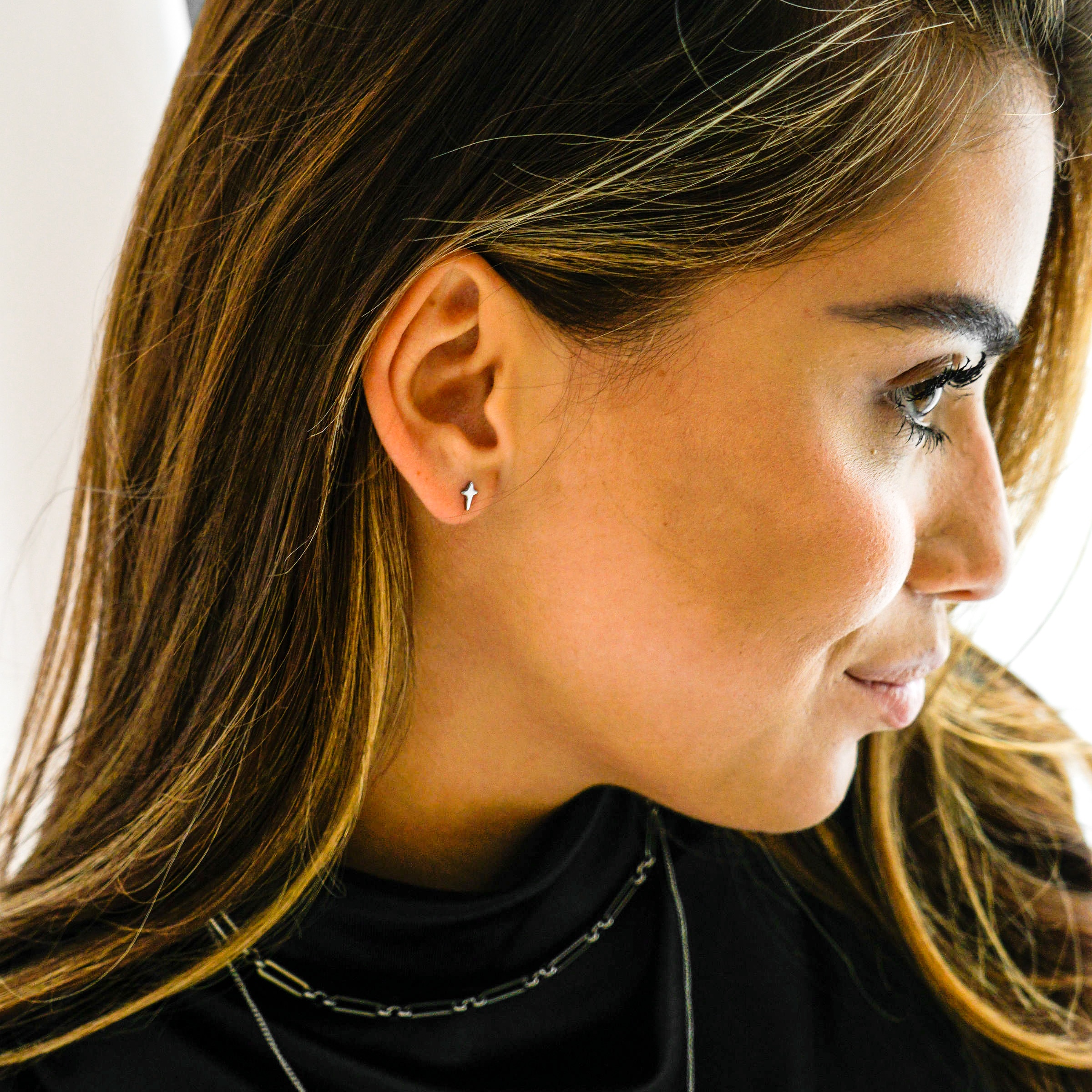 Stud oorknopjes kruis Stud oorknopjes kruis