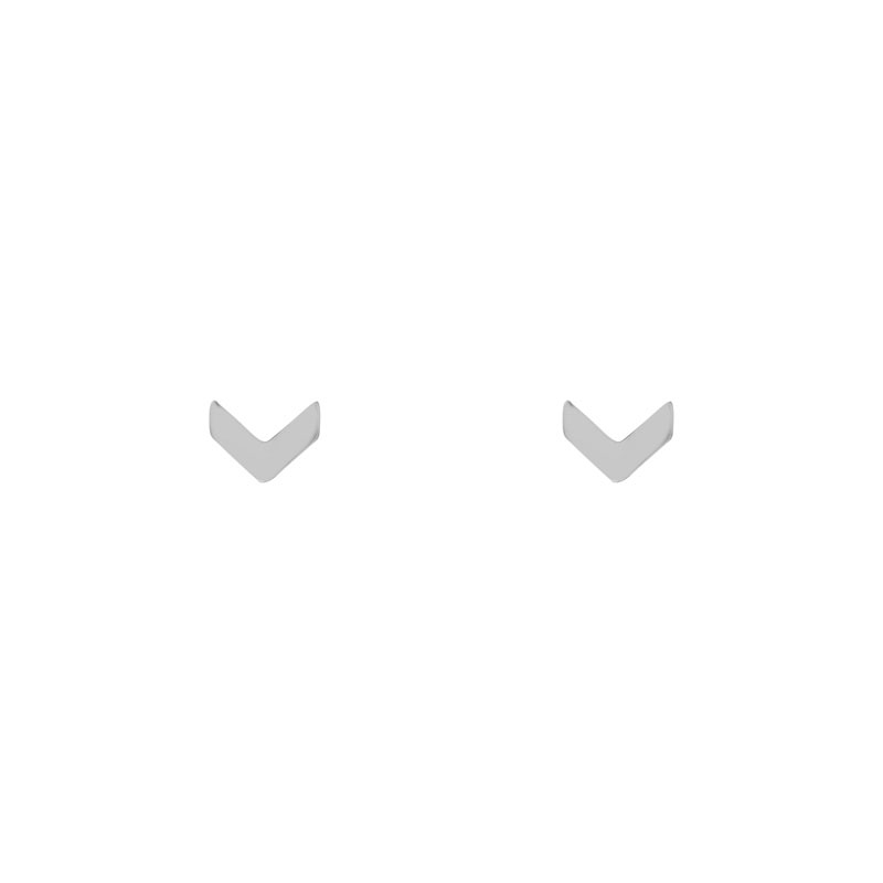 Stud oorknopjes V zilver Stud oorknopjes V zilver