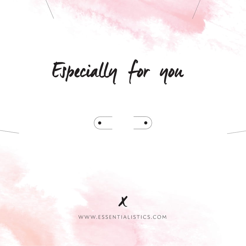 Sieraden kaartje - Especially for you Sieraden kaartje - Especially for you